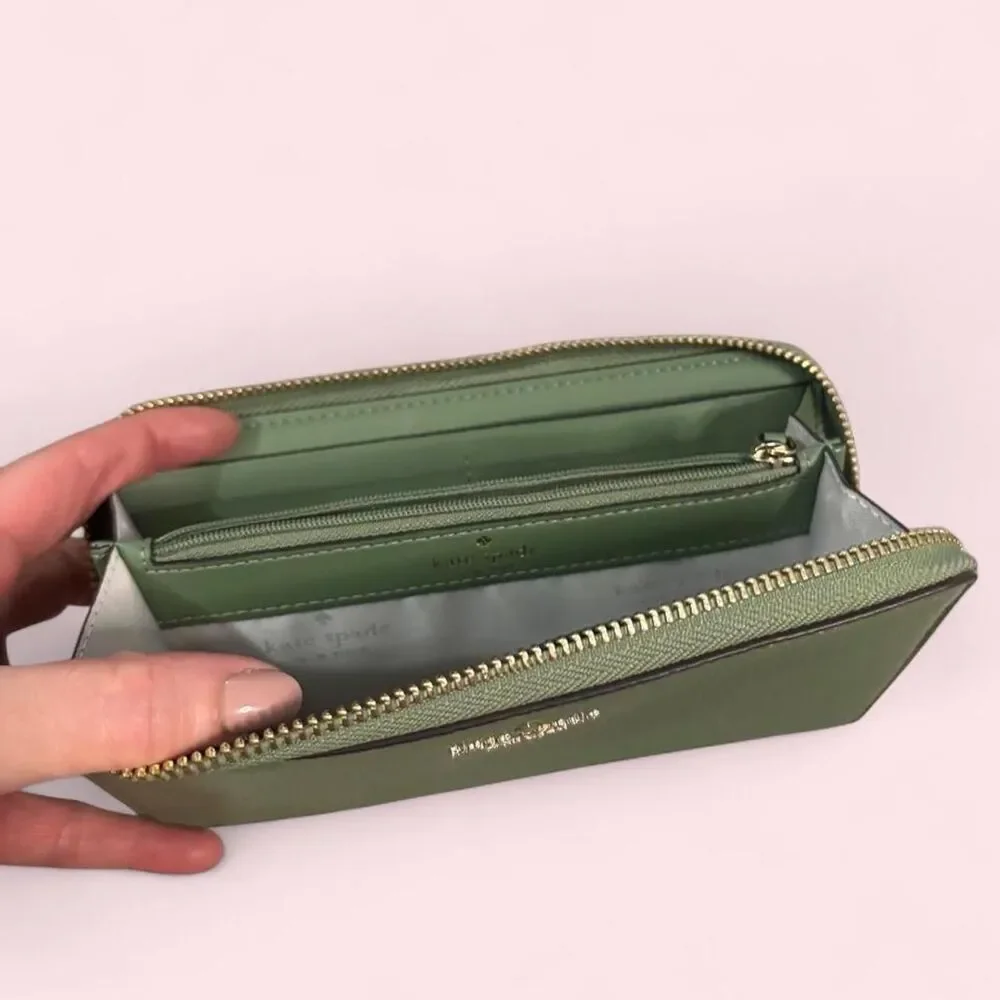 Kate-spade-new-york Women's Green and Khaki Wallet-purses